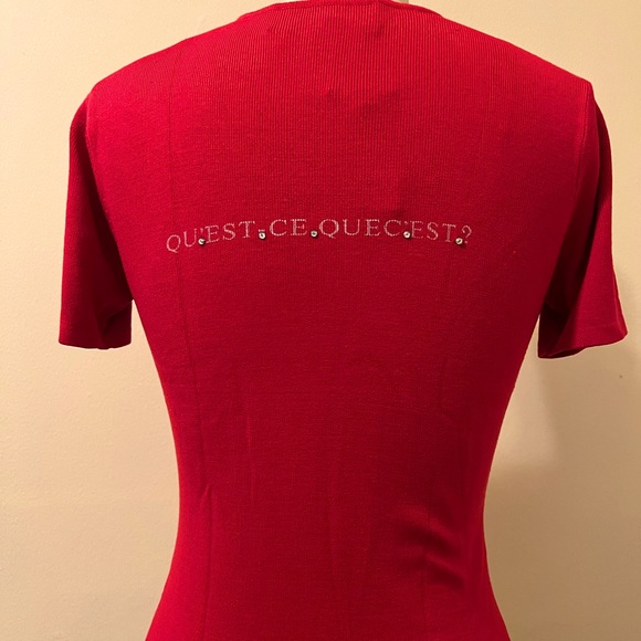 New Joseph A short sleeve silk knit top - Picture 5 of 6